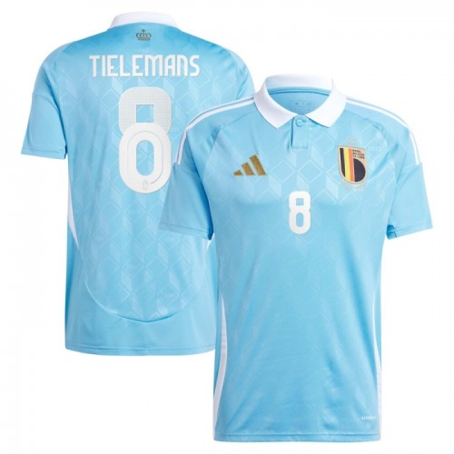 België Tielemans 8 Voetbalshirt Uit EK 2024 België Tielemans 8 Voetbalshirt Uit EK 2024